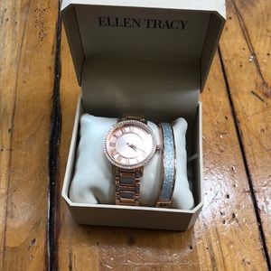 Ellen Tracy watch and bracket